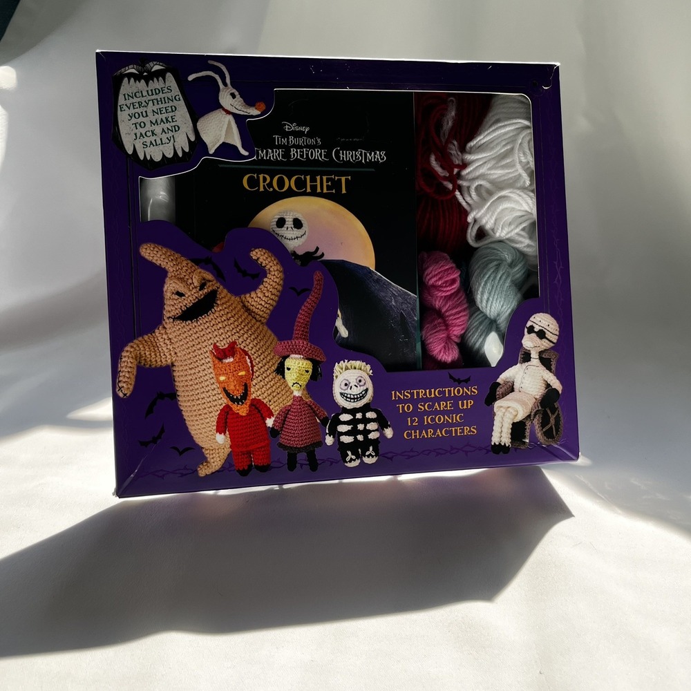 Disney Tim Burton's: The Nightmare Before Christmas Crochet Set New Unopened